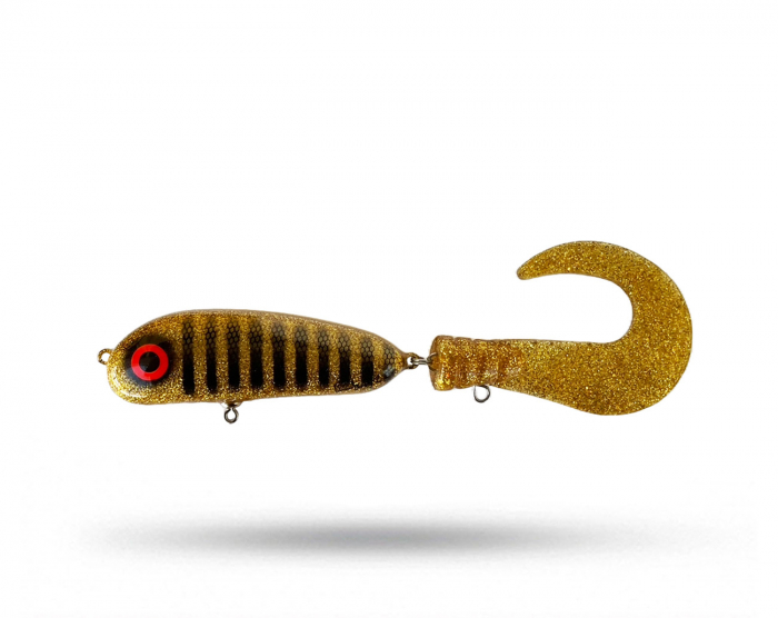 Brunnberg Lures BB Tail Shallow - Pure Gold Tiger Stripe  i gruppen Fiskedrag / Tailbeten hos Örebro Fiske & Outdoor AB (BB Shallow Pure Gold)